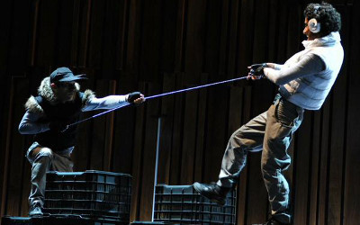 Teatro al vacio presenta Jugar, obra de Jose Aguero y Adrian Hernandez, en el Teatro El Granero, febrero 2015