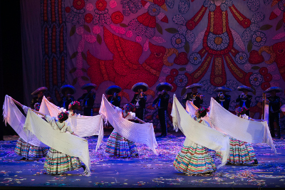 Ballet Folklorico de Mexico de Amalia Hernandez presenta Asi te abraza Mexico en el Castillo de Chapultepec, diciembre 2019 